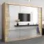 Grande 250 cm de large Armoire avec 3 portes | 10 casiers | Couleur: Chêne Sonoma Abbildung