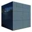 Bois-Abri de jardin 2,28 x 2,3 mètres (incl. toit) | Anthracite | toit plat Abbildung
