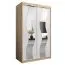 120 cm de large Armoire à portes coulissantes avec 2 portes | 5 casiers | 2 tringles à vêtements | Couleur: Chêne Sonoma  / Blanc Abbildung