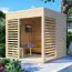Bois-Abri de jardin 2,34 x 2,26 mètres (incl. toit) | Naturel | toit plat Abbildung