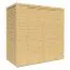 Bois-Abri de jardin 1,1 x 2,07 mètres (incl. toit) | Naturel | toit plat Abbildung