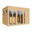 Bois-Abri de jardin 2,4 x 3,36 mètres (incl. toit) | Laissé naturel | Abbildung