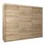 Grande 250 cm de large Armoire avec 10 casiers et 3 portes | Couleur: Chêne Sonoma Abbildung