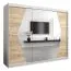 Grande 250 cm de large Armoire avec 3 portes | 10 casiers | Couleur: Chêne Sonoma / Blanc Abbildung