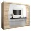 Grande 250 cm de large Armoire avec 10 casiers et 3 portes | Couleur: Chêne Sonoma Abbildung