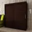 180 cm de large Armoire à portes coulissantes avec 2 portes | 10 casiers | 2 tringles à vêtements | Couleur: Noir Abbildung