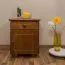 Table de nuit Chêne 54x43x33 (HxLxP) Pin massif Abbildung
