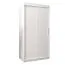 100 cm de large Armoire à portes coulissantes avec 2 portes | 5 casiers | 2 tringles à vêtements | Couleur : Blanc Abbildung