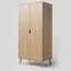 96 cm de large Armoire avec 2 portes | Couleur: Naturel Abbildung
