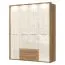 182 cm de large Armoire avec 4 portes, 7 casiers et 2 tiroirs | Couleur: Beige | Profondeur: 56 cm Abbildung