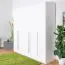 227 cm de large Armoire avec 5 portes | Couleur: Blanc Abbildung