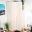 102 cm de large Armoire avec 2 portes | Couleur : Beige Abbildung