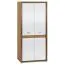 92 cm de large Armoire avec 2 portes | Couleur: Noisette / Blanc Abbildung