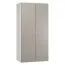 93 cm de large Armoire avec 2 portes | Couleur: Gris / Blanc Abbildung