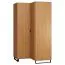 102 cm de large Armoire avec 2 portes | Couleur : Chêne Abbildung