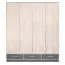 Armoire | 2 portes battantes | 3 tiroirs | 8 casiers | avec 3 tiroirs | 204 cm de large | Couleur: Chêne Abbildung