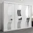 250 cm de large Armoire à portes coulissantes avec 3 portes | 10 casiers | 2 tringles à vêtements | Couleur: Blanc Abbildung