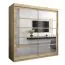 200 cm de large Armoire à portes coulissantes avec 2 portes | 10 casiers | 2 tringles à vêtements | Couleur: Chêne Sonoma  Abbildung
