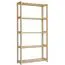 Bibliothèque - 80 cm de large, Pin Bois-massif, Couleur: Naturel Abbildung