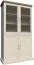 Vitrine Badile 08, Couleur : Pin blanc / Brun - 187 x 87 x 39 cm (h x l x p)