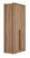 Armoire penderie Cerdanyola 03 | Chêne élégant | 216 x 100 x 56 cm | 2 portes, 2 tiroirs