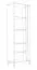 Vitrine Sisamon 06, Couleur : Chêne Artisan / Blanc - Dimensions : 188 x 66 x 35 cm (H x L x P)