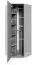 Armoire d'angle / Cachemire / 1 porte miroir / 2 tringles à vêtements / 5 compartiments / Fonction push-to-open / 43 x 38 x 185 cm / Finition de haute qualité / 2 variantes de pieds