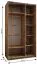 Penderie / Armoire à portes coulissantes / 6 compartiments / 245,5 x 140 x 65 cm / 6 étagères / 2 tringles à vêtements / 2 portes coulissantes / Couleur : Blanc / Soft-Close