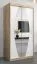 100 cm de large Armoire avec 5 casiers et 2 portes | Couleur : Chêne Sonoma / Blanc Abbildung