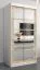 100 cm de large Armoire avec 5 casiers et 2 portes | Couleur : Chêne Sonoma / Blanc Abbildung