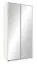 113 cm de large Armoire avec 2 portes | Couleur: Blanc Abbildung