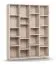 Bibliothèque / Large / Couleur : Beige / Étagère très stable même sous charge / Dimensions : 148,5 x 38 x 194 cm / 20 compartiments / Pieds : Métal