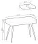 Coiffeuse Horsham 67 blanche | 2 tiroirs push-to-open | Pieds noirs | Protection ABS | Grand espace de rangement