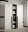 Bibliothèque avec grand espace de rangement Tödi 03, Couleur : Noir mat - Dimensions : 184 x 30 x 42 cm (h x l x p), avec cinq casiers