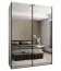 Armoire / Armoire à portes coulissantes | 2 portes coulissantes | 2 tringles à vêtements | 11 compartiments | 10 étagères | 245,5 x 170 x 64 cm | Couleur : blanc | Fermeture en douceur