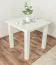 Table en bois de pin massif laqué blanc Junco 239A - Dimensions 80 x 80 cm