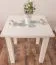 Table en bois de pin massif laqué blanc Junco 239A - Dimensions 80 x 80 cm