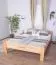 Lit double Easy Premium Line K4 surdimensionné | 160 x 220 cm | Hêtre massif naturel | Design moderne