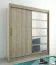 180 cm de large Armoire à portes coulissantes avec 2 portes | 10 casiers | 2 tringles à vêtements | Couleur: Chêne Sonoma Abbildung