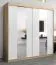 2 mètres de large Armoire avec 2 portes | Couleur: Chêne Sonoma  / Blanc Abbildung