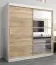 2 mètres de large Armoire avec 2 portes | Couleur: Chêne Sonoma  / Blanc Abbildung