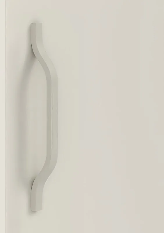 Poignées métalliques pour élément supérieur d'armoire pour penderie Edegem 01 / Couleur : cachemire