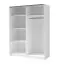 Armoire à portes coulissantes / armoire Trikala 01, couleur : blanc - Dimensions : 198 x 150 x 60 cm (H x L x P)