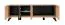 Mur de salon Nordkapp 02, couleur : Hickory Jackson / Noir - dimensions : 192 x 320 x 45 cm (h x l x p), avec deux éclairages LED