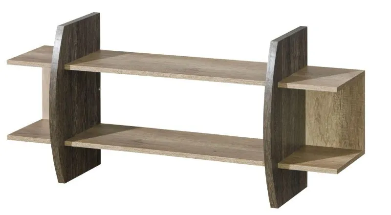 Étagère de cuisine Étagère suspendue Cuisine-Étagère murale - 120 cm de large, Couleur: Brun Abbildung
