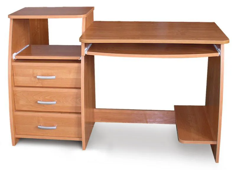 Bureau Banjaran 26, couleur : aulne - Dimensions : 84 x 132 x 55 cm (H x L x P)