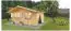 Abri de jardin SA15 - 44 mm Maison en madriers, Surface : 17,80 m², Toit en bâtière