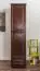 Armoire en bois de pin massif, couleur noyer 001 - Dimensions 190 x 47 x 60 cm (H x L x P) 