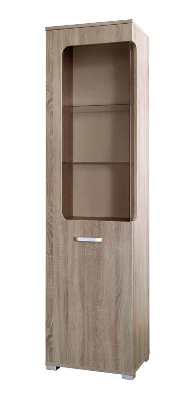 Vitrine Kikori 16 | Chêne Sonoma | 190 x 50 x 40 cm | Design moderne et espace de rangement