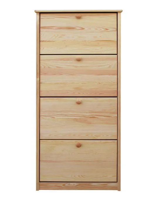 Basculeur de chaussures Pin bois massif, Couleur: Naturel 150x72x30 cm, Armoire à chaussures Commode à chaussures Abbildung